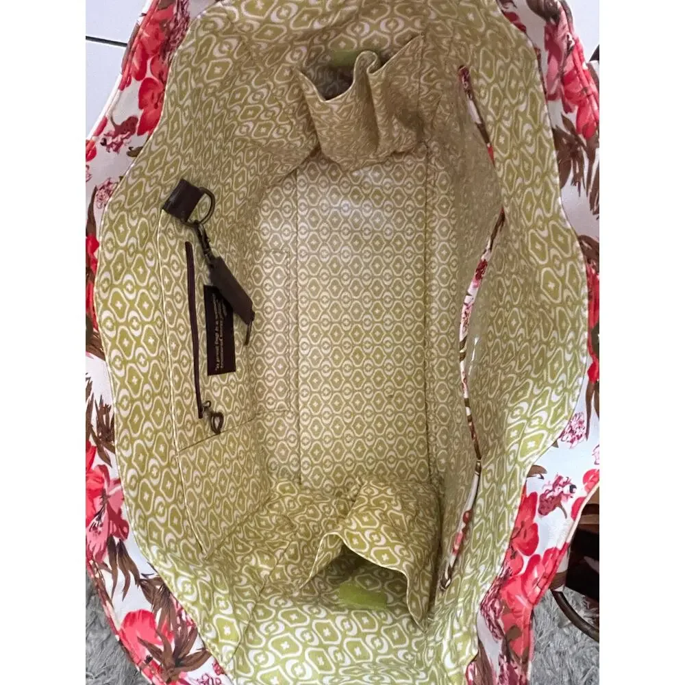 Gigi Hill Large Tote Hibiscus Shopping, Beach, Travel
